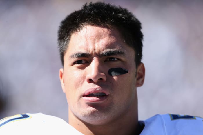Former Notre Dame and NFL linebacker Manti Te'o.