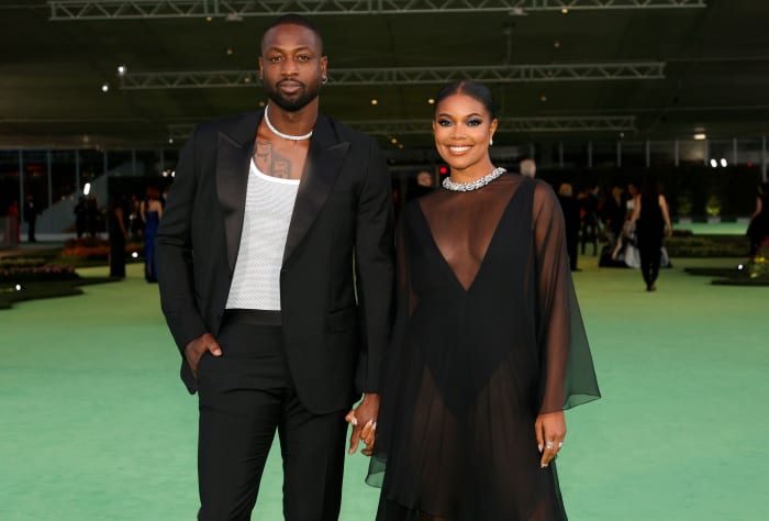 Dwyane Wade and Gabrielle Union at The Academy Museum Of Motion Pictures Opening Gala.