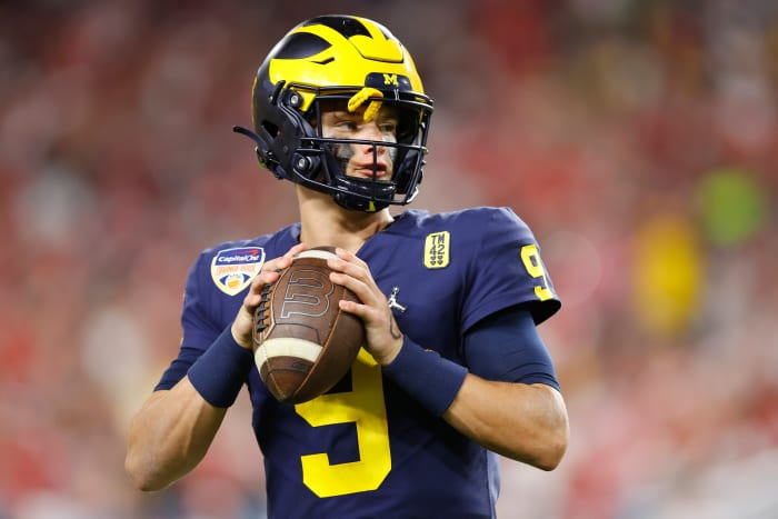 J.J. McCarthy in the Capital One Orange Bowl.