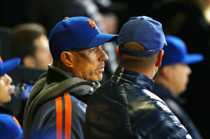 Jerry Seinfeld looks on during the 2015 World Series.