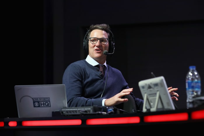 Danny Kanell attends Super Bowl LIII Radio Row in 2019.