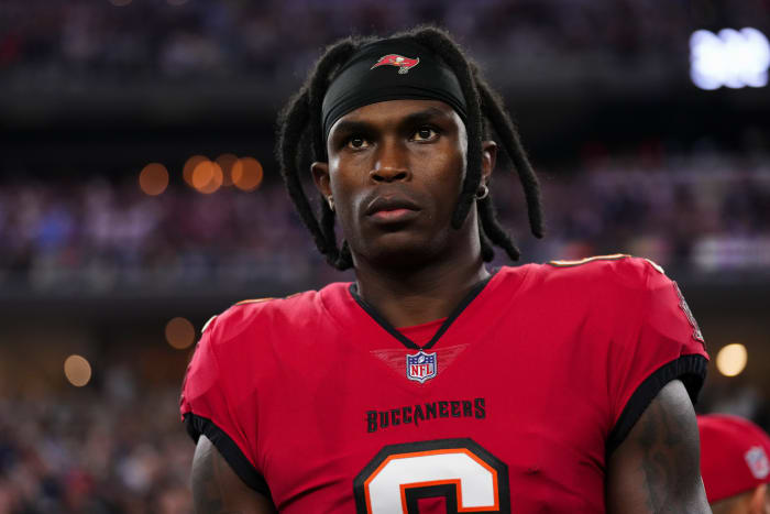 Julio Jones in action for the Buccaneers.