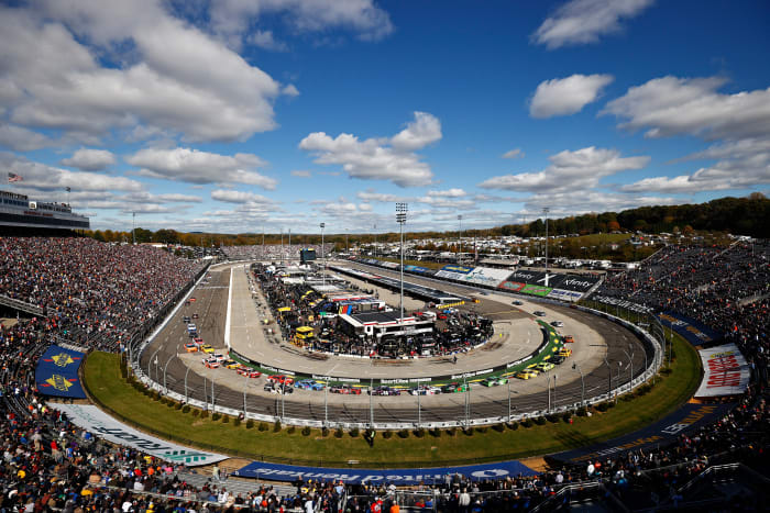 A general view of Martinsville Speedway in 2021.