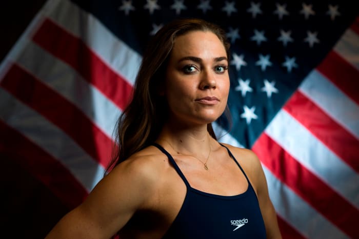 3 Photos From U.S. Olympic Swimmer's 'Body Paint' Photoshoot - The Spun