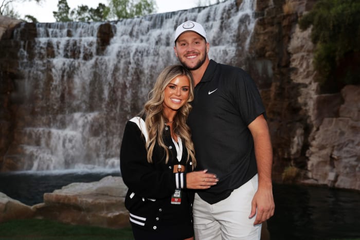 Josh Allen and his girlfriend, Brittany Morgan Williams.