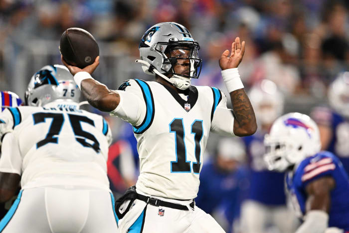 Quarterback PJ Walker of the Carolina Panthers
