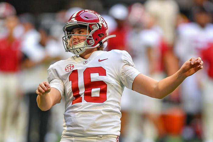 Alabama kicker Will Reichard (Photo by Rich von Biberstein/Icon Sportswire via Getty Images)