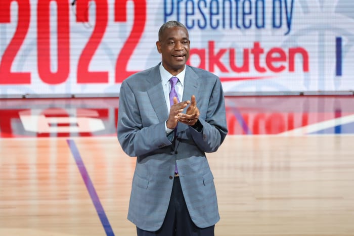 SAITAMA, JAPAN - OCTOBER 02: Former NBA Player, Dikembe Mutombo attends the Washington Wizards v Golden State Warriors - NBA Japan Games at Saitama Super Arena on October 02, 2022 in Saitama, Japan.  NOTE TO USER: User expressly acknowledges and agrees that, by downloading and or using this Photograph, user is consenting to the terms and conditions of the Getty Images License Agreement.    (Photo by Takashi Aoyama/Getty Images)