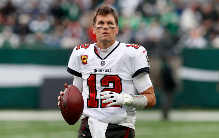 Tom Brady against the New York Jets in January 2002.