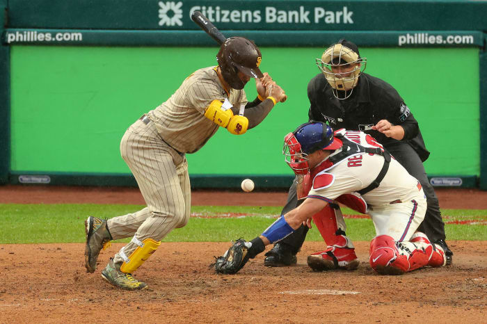 Wild pitch during Game 5 of the NLCS on Sunday afternoon.