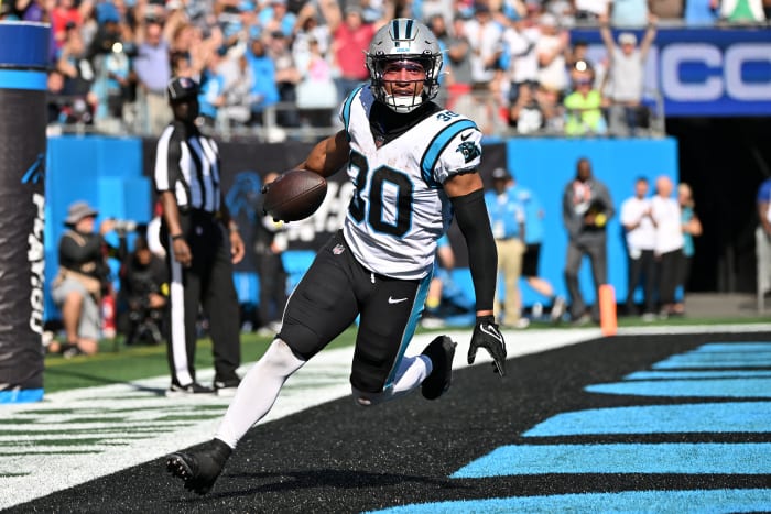 Chuba Hubbard scores touchdown