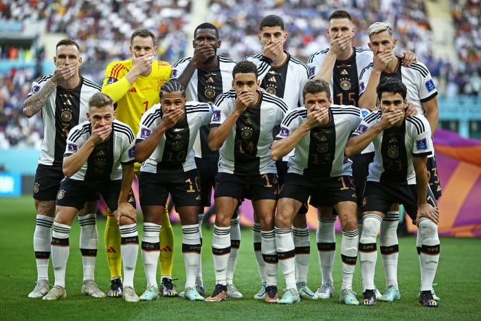 Germany protests FIFA after abandoning anti-discrimination OneLove initiative.