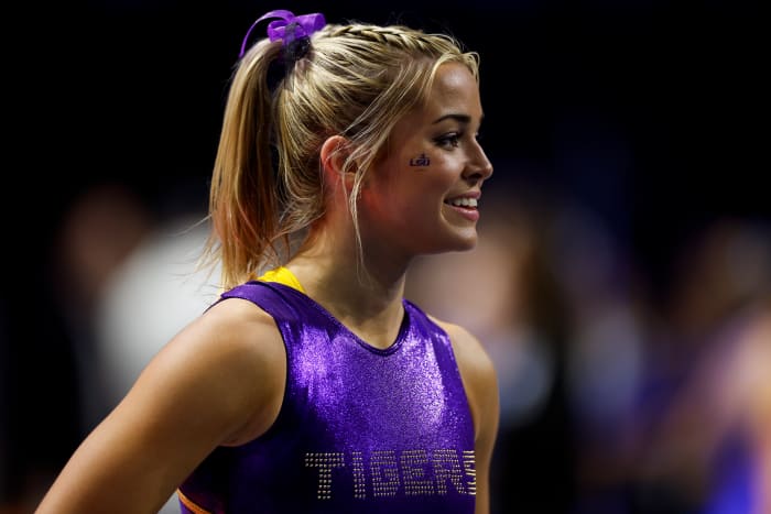 Olivia Dunne Fans Obsessed With Swimsuit Photos Of Her Riding Horse