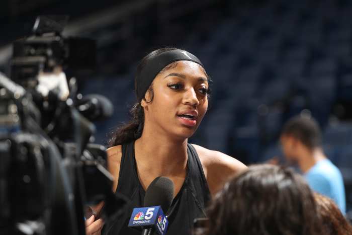Angel Reese of the Chicago Sky.