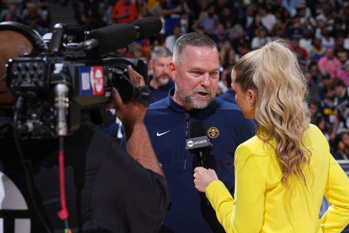 Allie LaForce during Game 7.