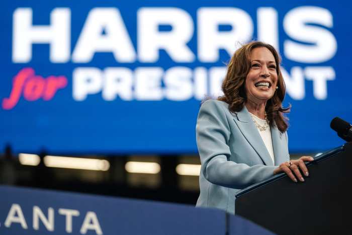 Kamala Harris in Atlanta.