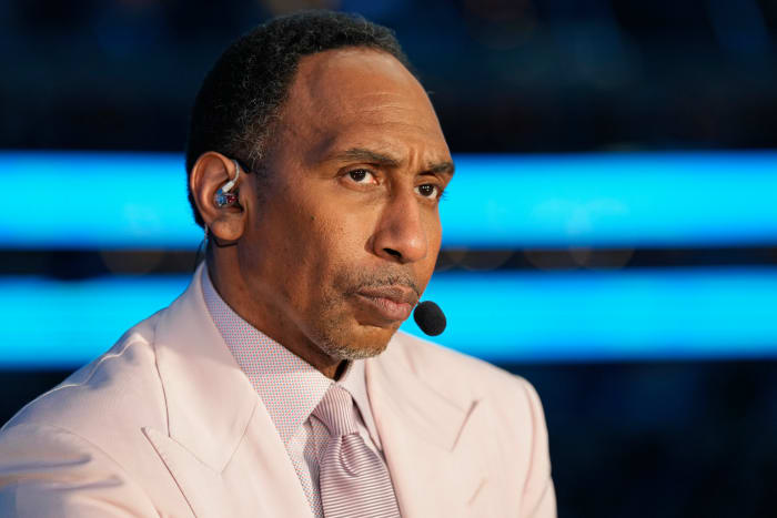 Stephen A. Smith during Game 4 of the 2024 NBA Finals.