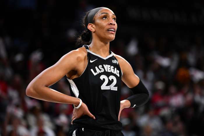 Las Vegas Aces All-Star A'ja Wilson.