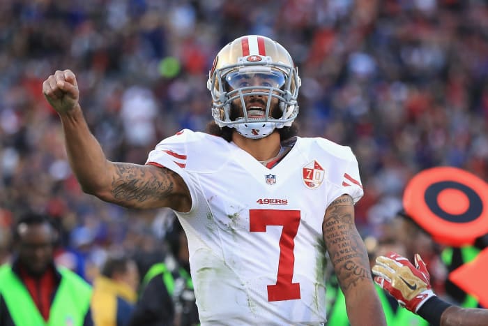 Colin Kaepernick of the San Francisco 49ers.