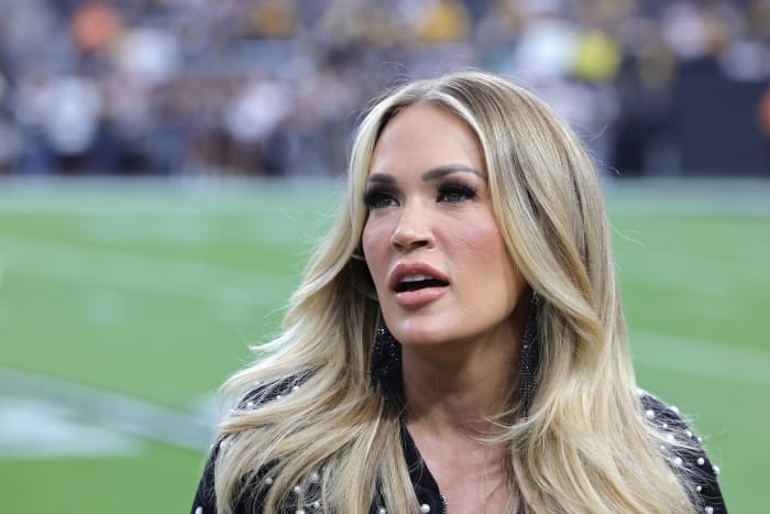 Carrie Underwood on Sunday Night Football.