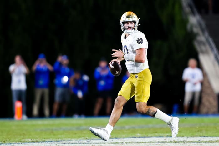 Former Notre Dame QB Sam Hartman Drafted By UFL In 9th Round - The Spun