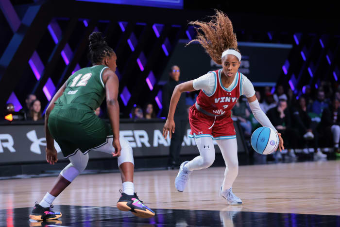 Vinyl BC guard Jordin Canada in the Unrivaled championship game.