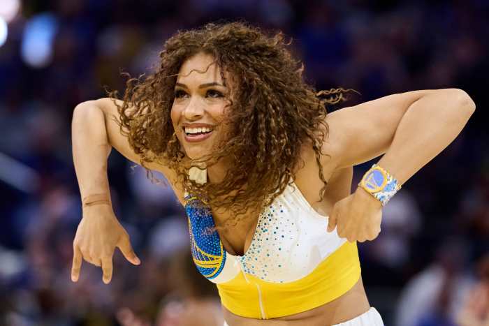 A member of the Warriors Dance Team.