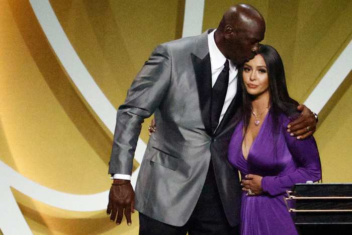 Vanessa Bryant with Michael Jordan.