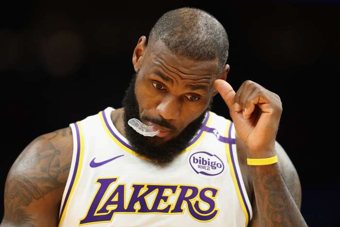 Lakers star LeBron James.