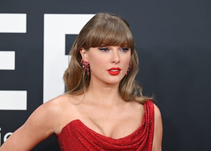 Taylor Swift at The Grammys.