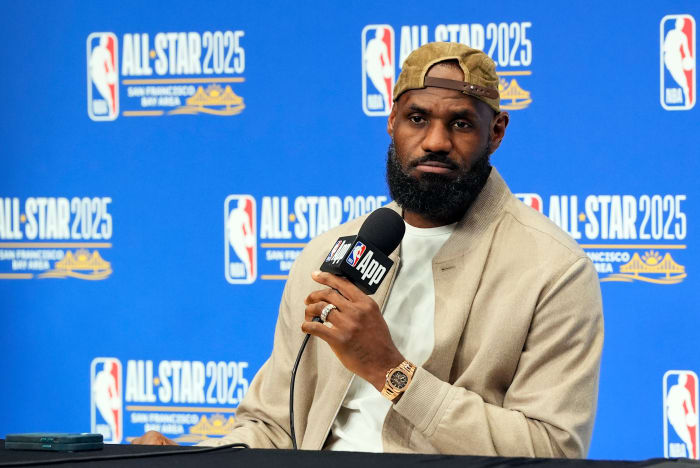 LeBron James at the NBA All-Star Game.