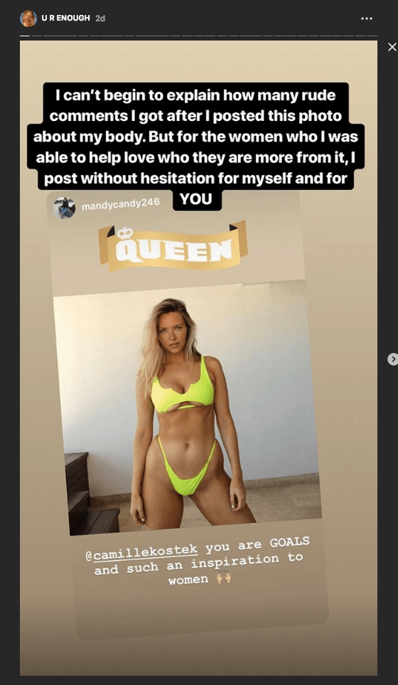 Gronk's Girlfriend Camille Kostek Responds To Those Body Shaming Her