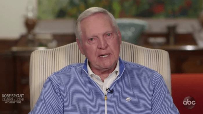 Video: Jerry West's Reaction To Kobe Bryant's Death Is Crushing - The Spun