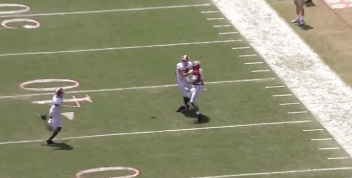 Look: Alabama True Freshman WR Made 2 Insane Catches Today - The Spun