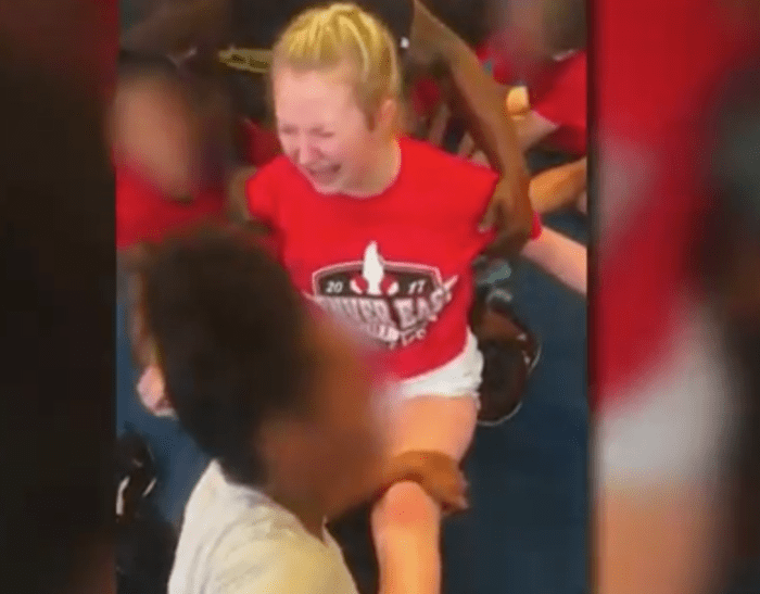 Disturbing Video Of Coaches Forcing A Cheerleader Into A Split Is Going Viral The Spun 9627