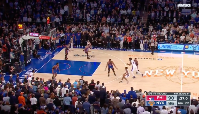 NBA Admits Refs Missed Big Call In Sixers Vs. Knicks Game - The Spun