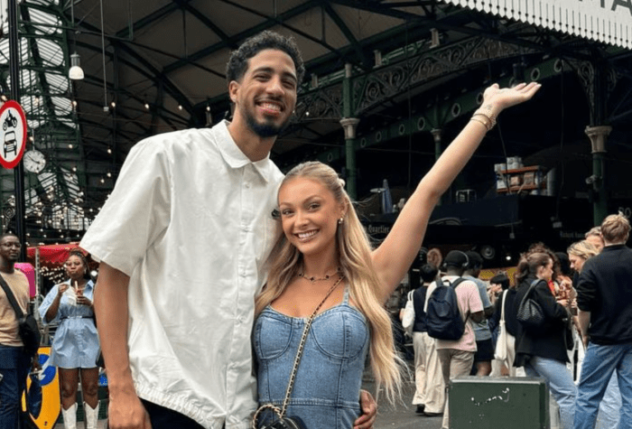 Tyrese Haliburton and Jade Jones.