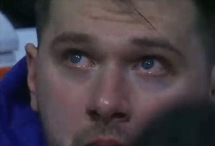 Luka Doncic crying.