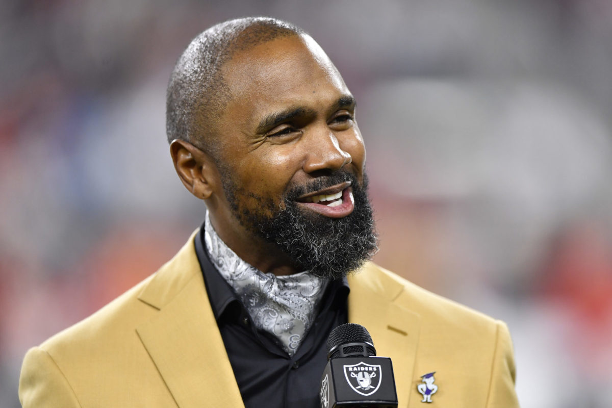 NFL Hall of Famer and former Michigan star Charles Woodson smiling.