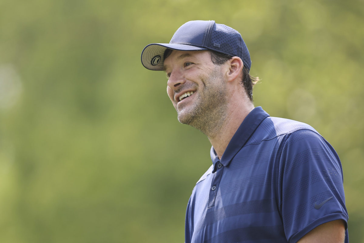 Tony Romo during a golf outing this year.