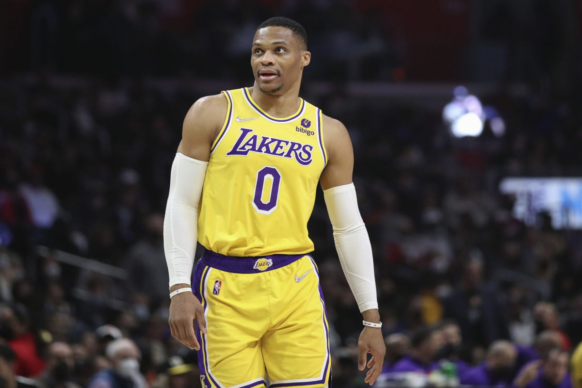 Los Angeles Lakers point guard Russell Westbrook.