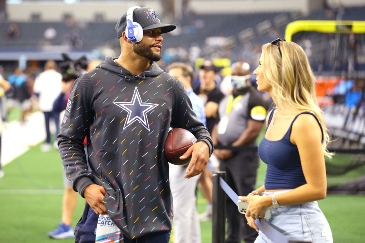 Dallas Cowboys quarterback Dak Prescott and his girlfriend.