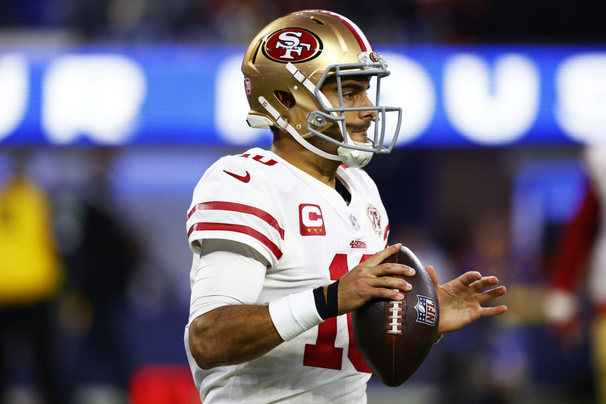 Jimmy Garoppolo in the NFC Championship Game.