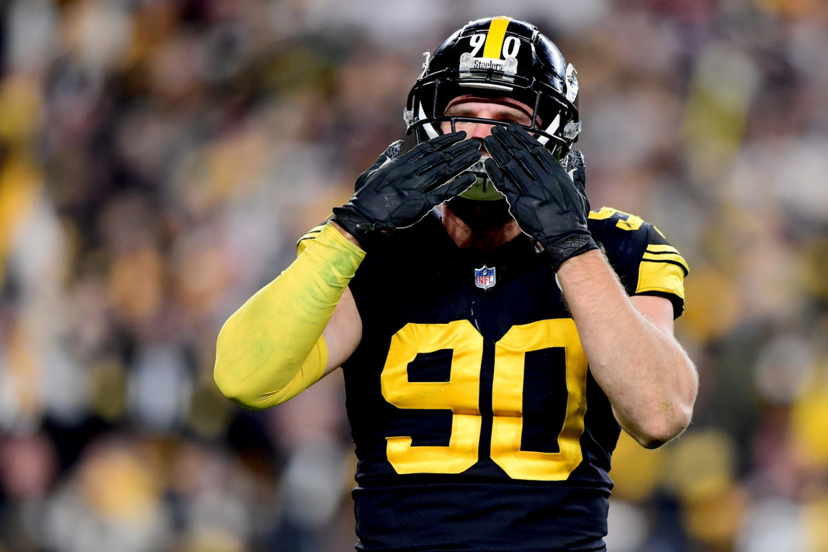 Getty Images - T.J. Watt #90 of the Pittsburgh Steelers