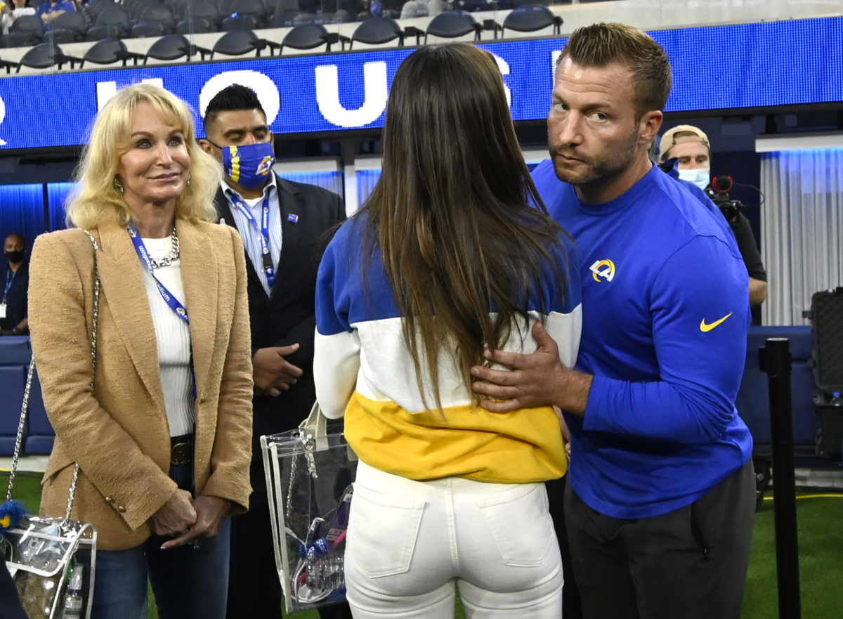 Rams head coach and his fiancee.