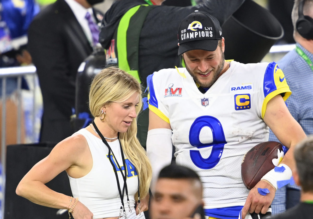 Matthew Stafford's Wife Shares Video of Send-Off Before Super Bowl 56