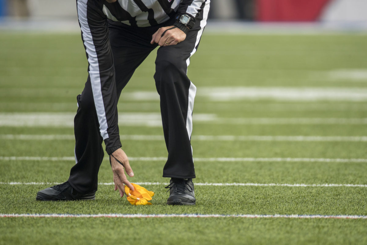 NFL referee yellow flag