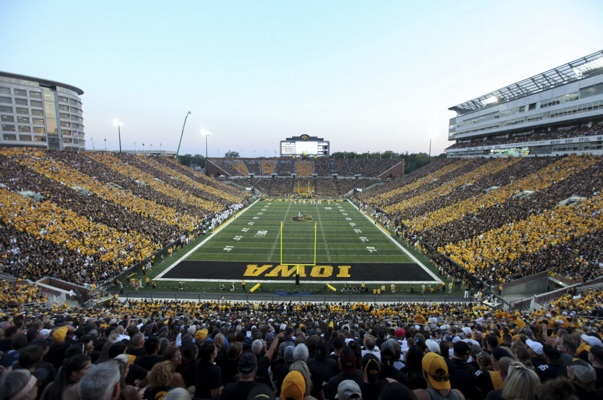 A general view of Iowa's football stadium.