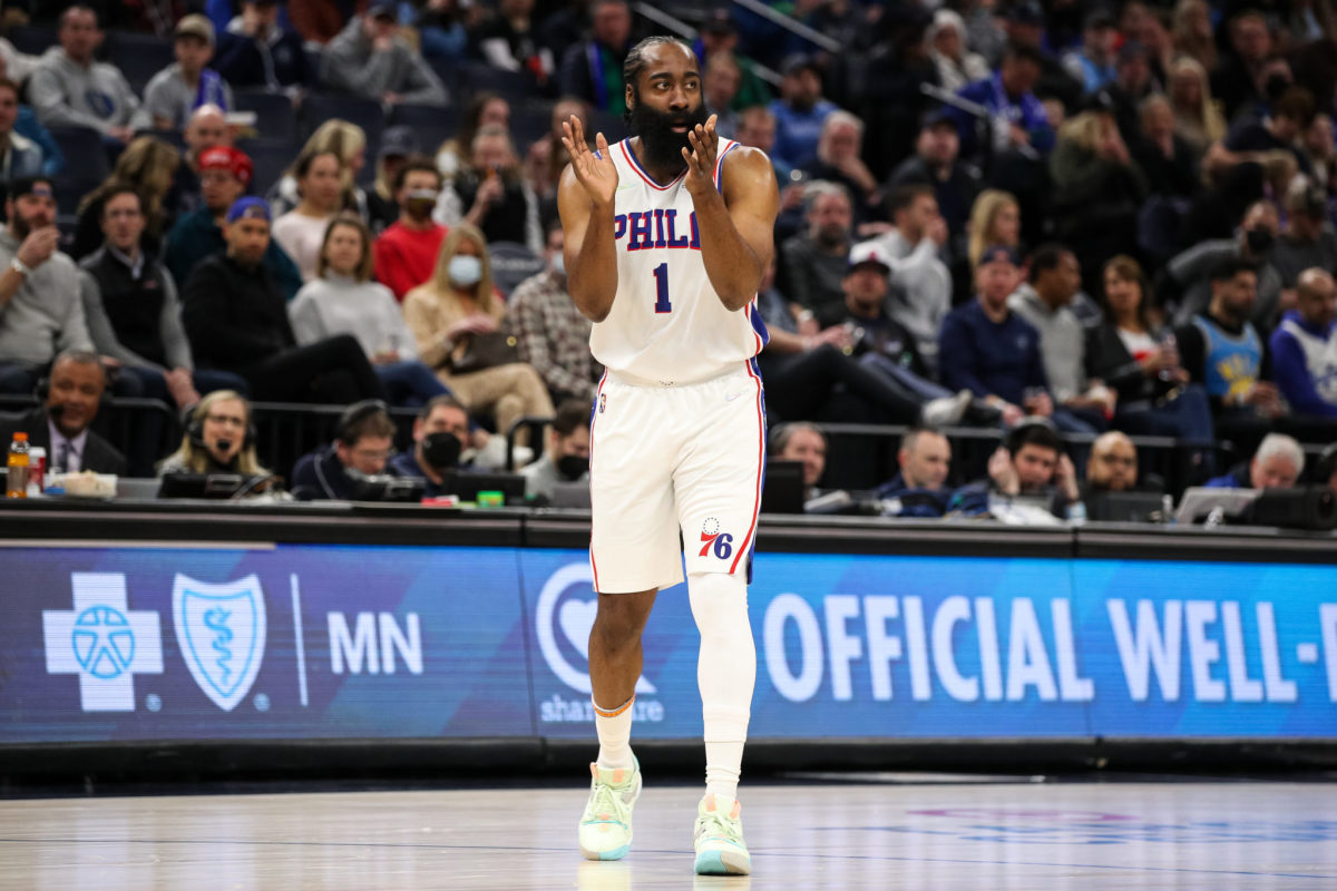 NBA Playoffs: Fans roast James Harden's outfit for 76ers Game 1