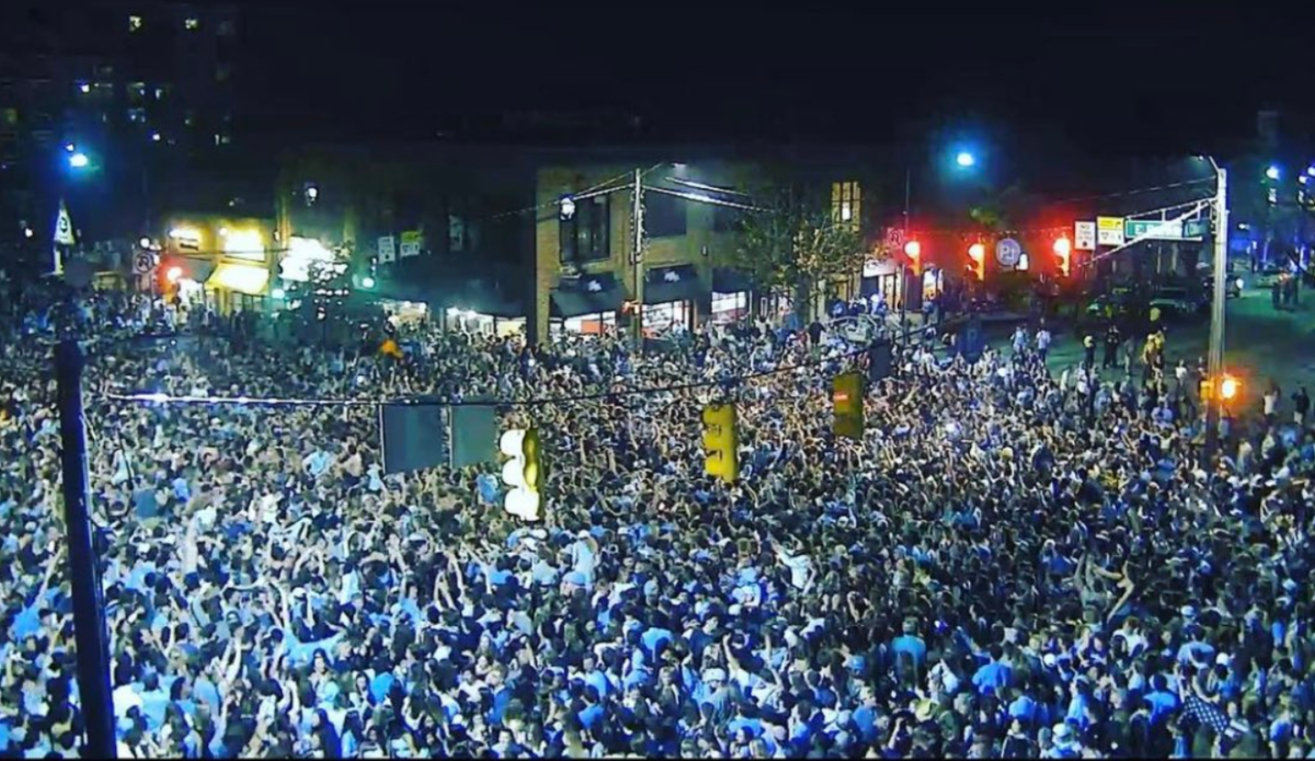 Massive Celebration Underway In Chapel Hill Is Going Viral - The Spun